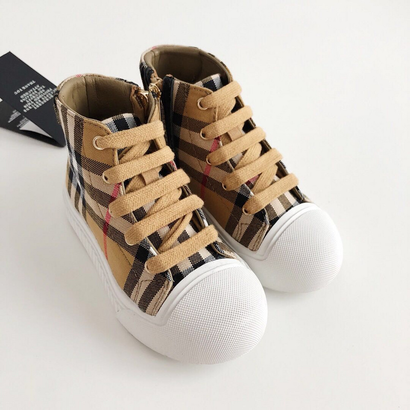 Burberry BBR high-gang magic patch shoes 26-35-b37e1dc5